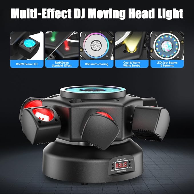 120W DJ Light Moving Head 6 Arms Stage Lights - Image 5