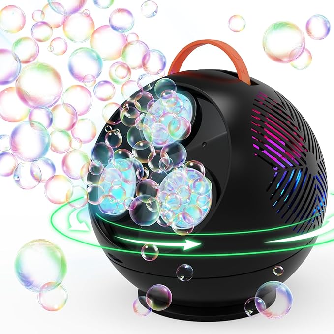 Bubble Machine Automatic Bubble Blower by Weilim