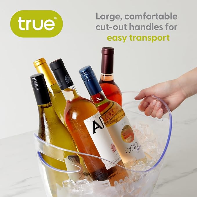 True Chill Acrylic Ice Buckets for Parties and Drinks, 2.11 Gallons Wine Beer - Image 4