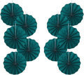 Green Birthday Decorations, DIY Green Paper Fans Hanging Decoration, Party by BARTHEW