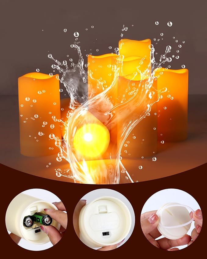 Enido 12 Pc Flameless LED Candles - Image 4