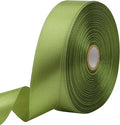 Olive Green Solid Satin Ribbon 1 Inch 50 Yards Solid Polyester Fabric Ribbon by Riunbb