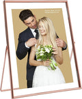 Rose Gold Floating Frame, For Picture 9x11, Tabletop Shelf Photo Frame by AhaGoOfficial