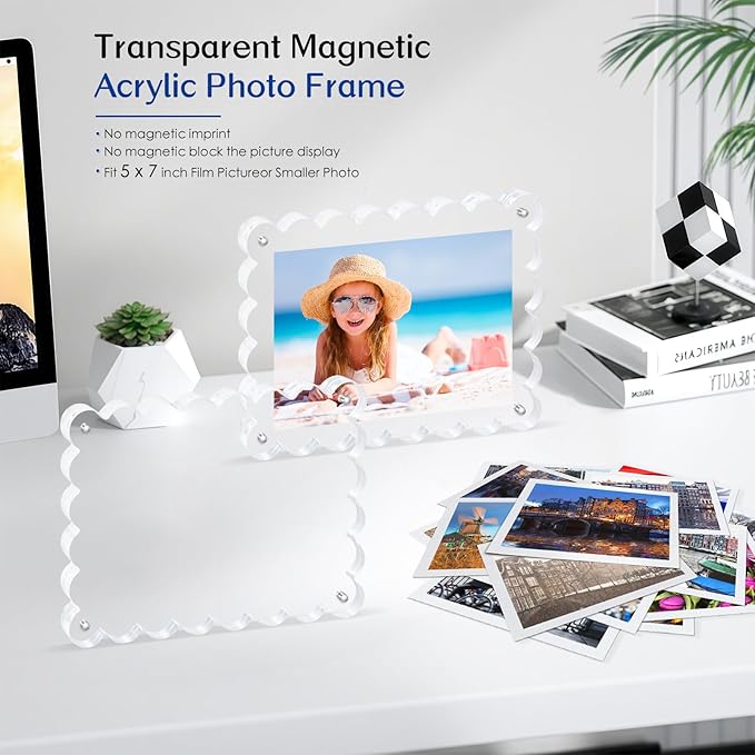 2Pack Acrylic Magnetic Photo Frame 5x7 Inch - Image 3