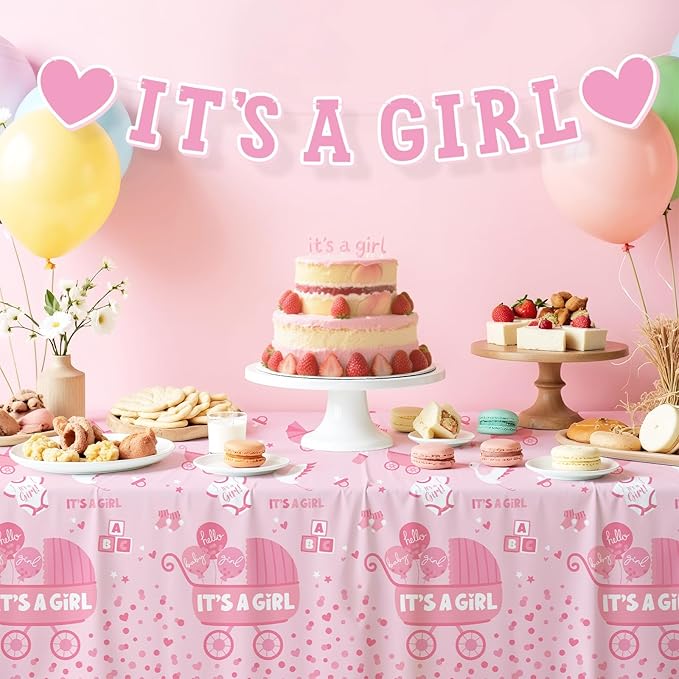 Gatherfun Baby Girl Shower Party Supplies: 2-Pack It’s A Girl Decorations - Image 4