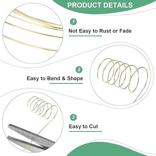 0.4mm Jewelry Wire, 26 Gauge 328FT Craft Wire Copper Beading Wire - Image 2