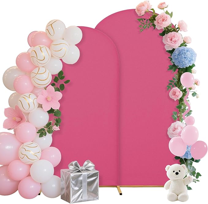 Wedding Arch Covers Arch Backdrop Cover Arch Stand Covers 7.2FT 6FT Set of 2 by Unknown