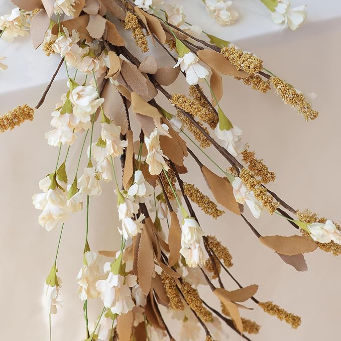 Mizii Fall Garland Artificial Flower Garlands 6 Feet Fake Wildflower Floral - Image 6