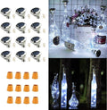 Upgraded 12 Pack Diamond Solar Wine Bottle Lights, 20 LEDs Waterproof Copper by YJFWAL