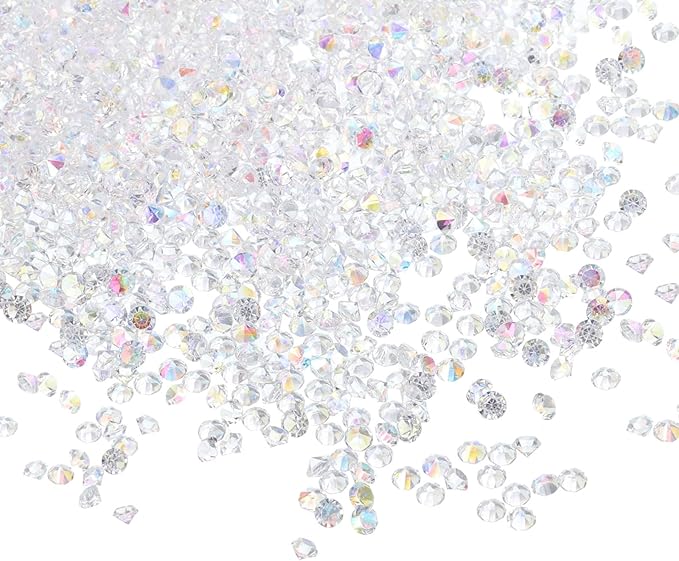 PATIKIL 14000Pcs Wedding Table Scatter Confetti Crystals 3mm Acrylic Diamonds by PATIKIL