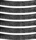 6 Pack Black Total 60 Feet Foil Fringe Garland Metallic Tinsel Banner Wall by iiCheerful