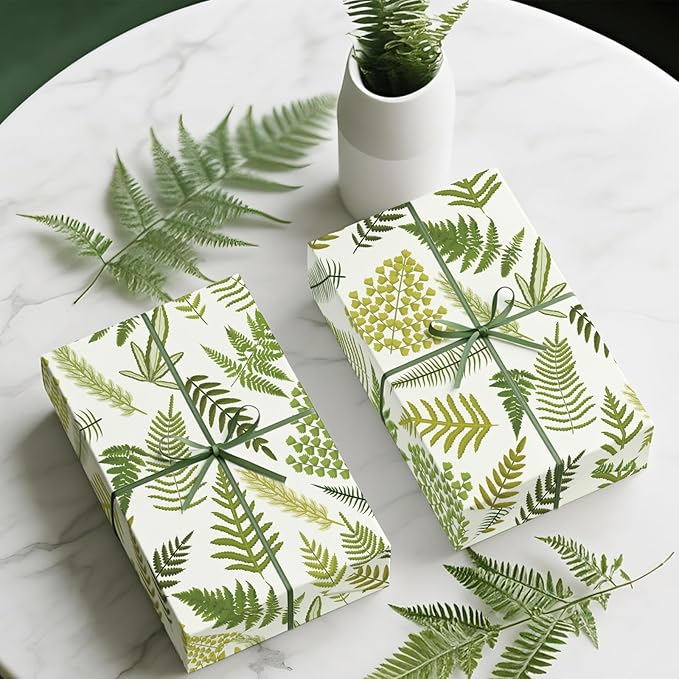 WRAPAHOLIC Fern Wrapping Paper Roll - Image 5