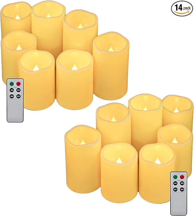 Aignis 14pcs Flameless LED Candles Battery Operated by Aignis
