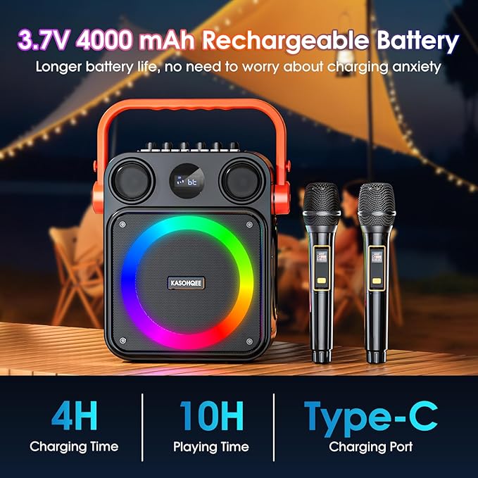 Karaoke Machine for Adults, Portable Karaoke Speaker - Image 4