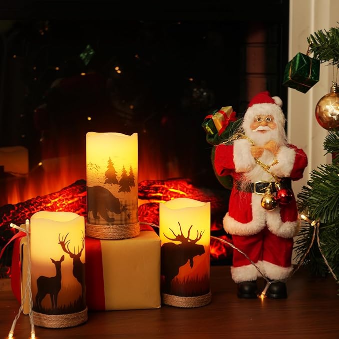 Homemory Christmas Flameless Candles Battery Operated - Image 3