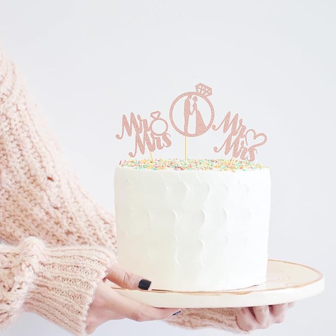 Sotpot 24PCS Miss to Mrs Cupcake Toppers - Image 5