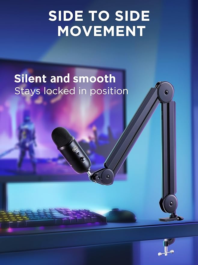 InnoGear Mic Boom Arm Microphone Stand Cable Management - Image 3