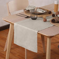 Linen Light Natural Table Runner 90 Inches by HomeEkaa