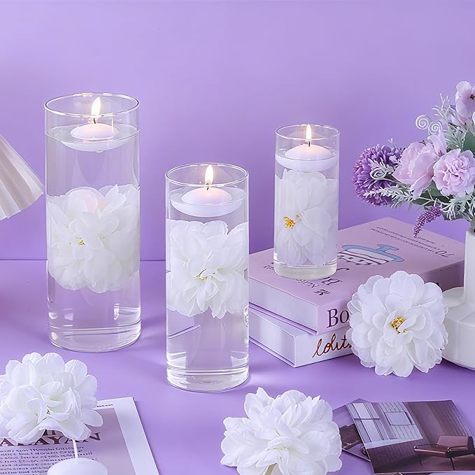 24 Pcs Floating Candles for Centerpieces and Floating Flowers Vase Fillers for - Image 2