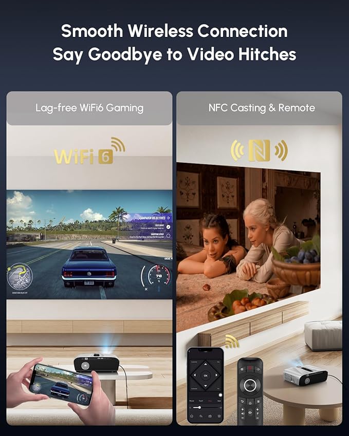 Daylight Projector 4K Ultra HD 2300 High ANSI Smart Home Theater - Image 4