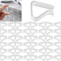 48 Pieces Transparent Clear Tablecloth Clips, Plastic Table Cloth by Sazoemao