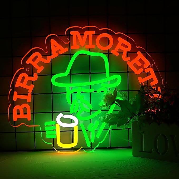 Beer Neon Sign Italian Italy Beer Retro LED Neon Sign by SVDpiritSportsSto