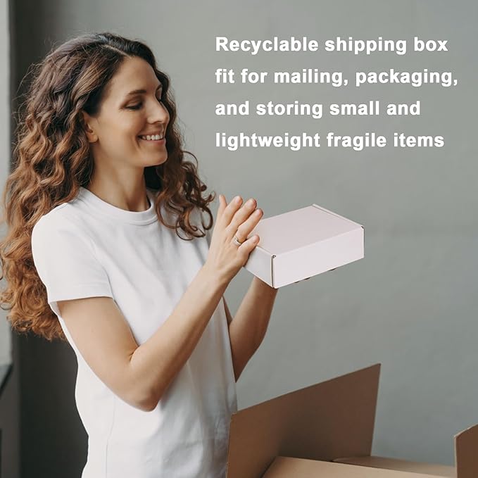 MEBRUDY 7x5x2 Inches Shipping Boxes Pack of 50, Small Corrugated Cardboard Box - Image 5