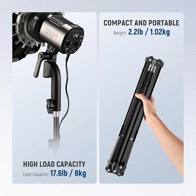 NEEWER Microphone Stand with Flexible Arm, Boom Arm Mic Floor Tripod Mount - Image 6