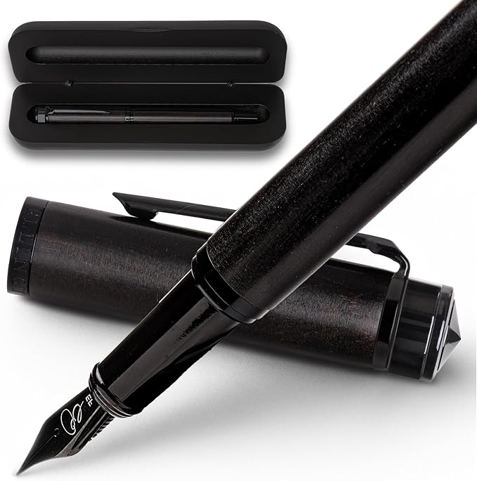 Ellington Pens Elegant Wood Fountain Pen Set – Includes Wooden Pen Box by EllingtonPens