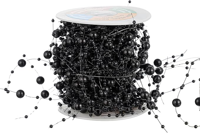 13Feet Pearl String Spool Roll for Floating Candles Faux Pearls Strands Garland - Image 4