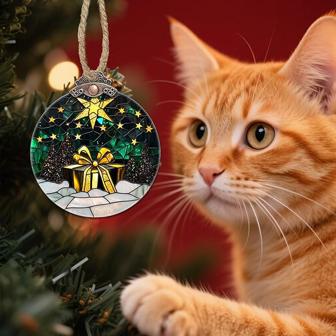 Stained Glass Christmas Decorations - Image 5