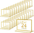Hoteam 24 Pack 6 x 4 Clear Acrylic Sign Holder by Hoteam