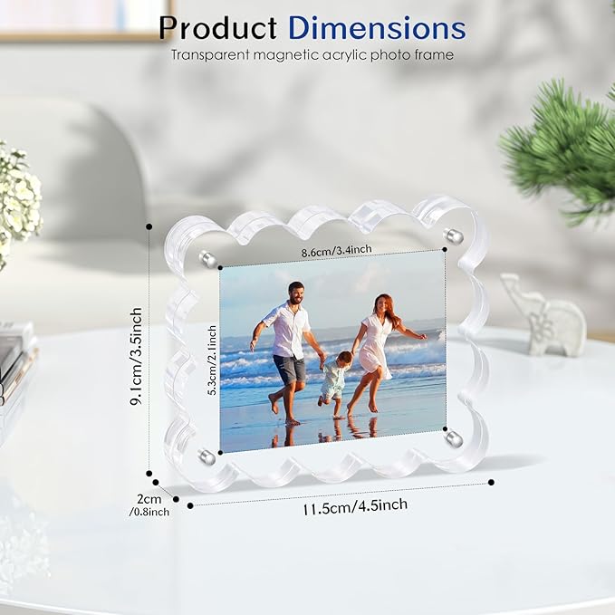 6Pack Magnetic Acrylic Picture Frames 2×3 Inch - Image 3
