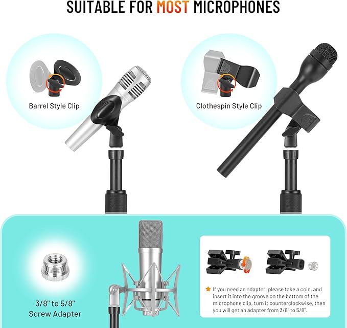 CAHAYA Mic Stand Floor Detachable - Image 6