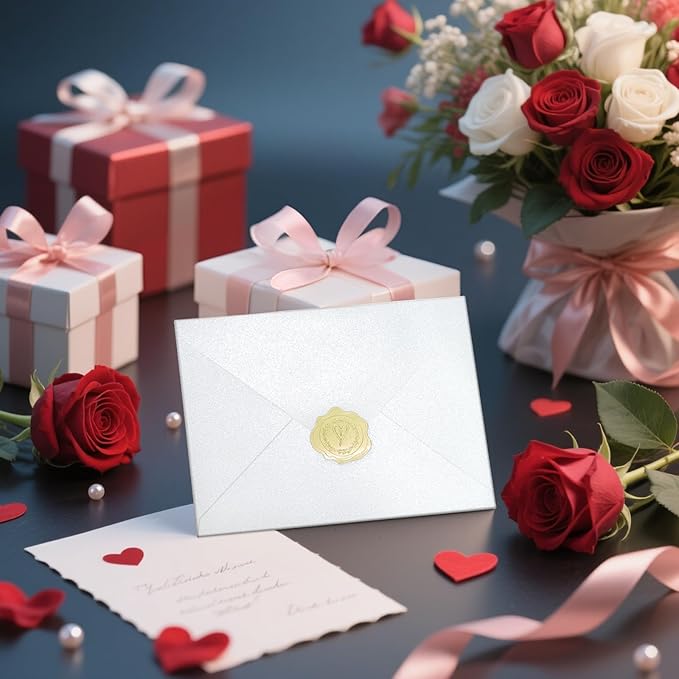 50 PCS Pearl White A7 Envelopes - Image 8