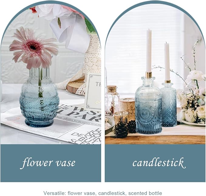 Bud Vases Set of 12, Glass Bud Vases in Bulk, Small Flower Vases - Image 6
