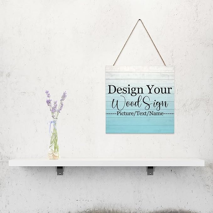 Personalized Hanging Wood Signs, Customized Door Board - Image 5