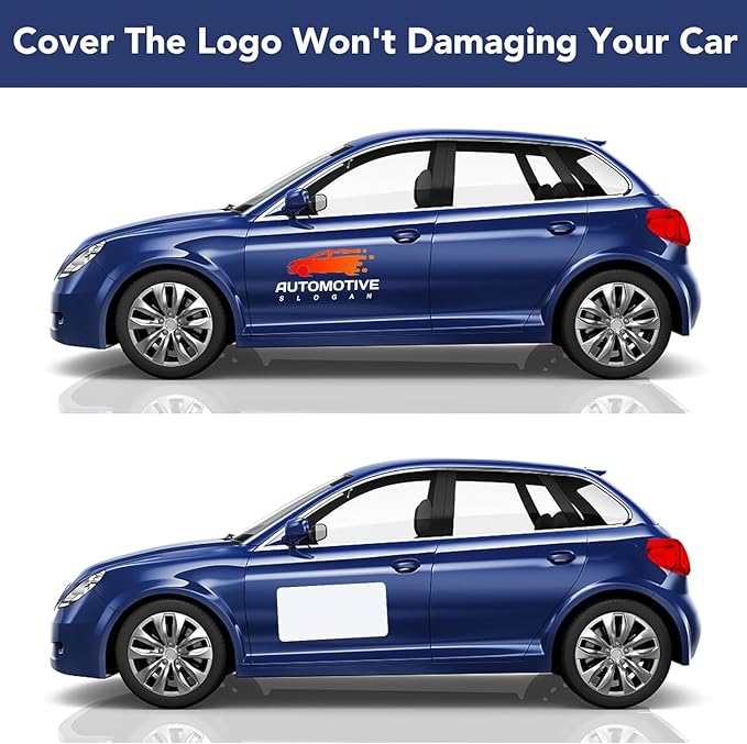 DIYMAG 2Pcs Blank Car Magnets, 24x17 Inch Car Door Magnets Set Signs Rounded - Image 6