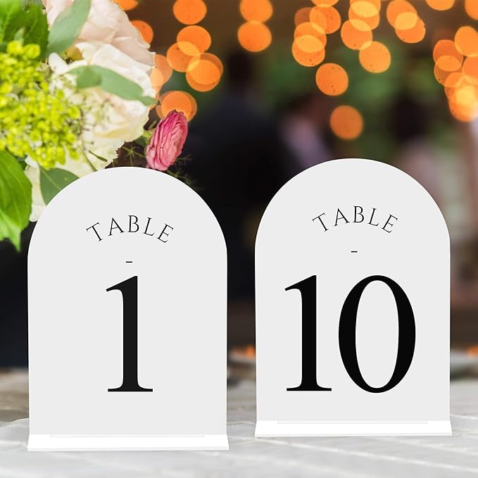 JOYIT Arch Wedding Table Numbers 1-10 by JOYIT
