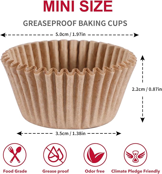 Caperci Odorless Mini Cupcake Liners - Image 4