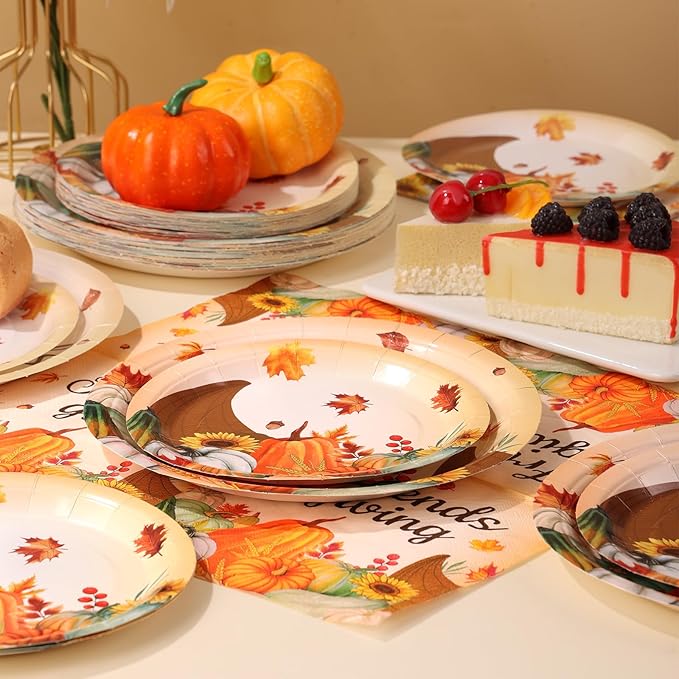 Friendsgiving Plates and Napkins Sets - Image 9
