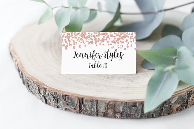 Printed Party Table Place Cards - Image 2