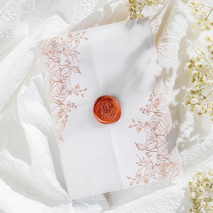 50 Pack Pre-Folded Vellum Jackets by AZAZA