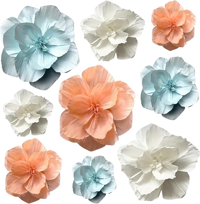 BRT Bearingshui Crepe Paper Flowers Decoration by BRT+Bearingshui