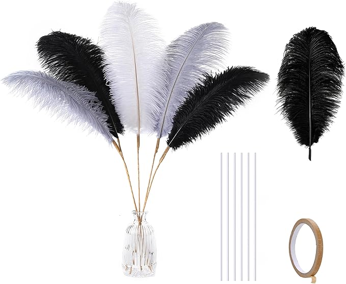 Holmgren Black White Grey Ostrich Feathers by Holmgren