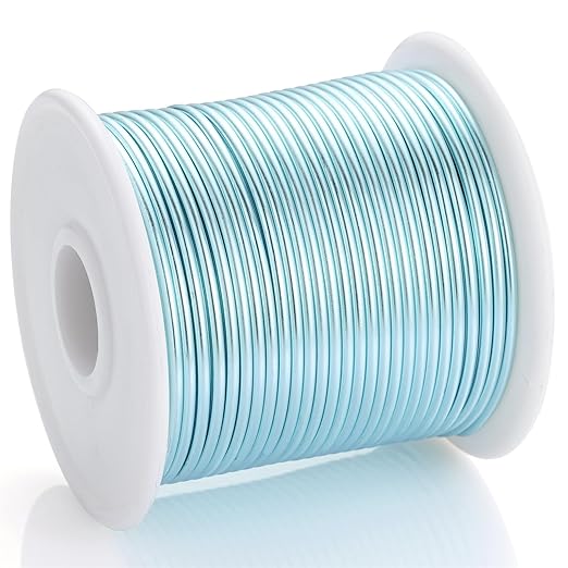 12 Gauge Ice Blue Aluminum Craft Wire - Image 2