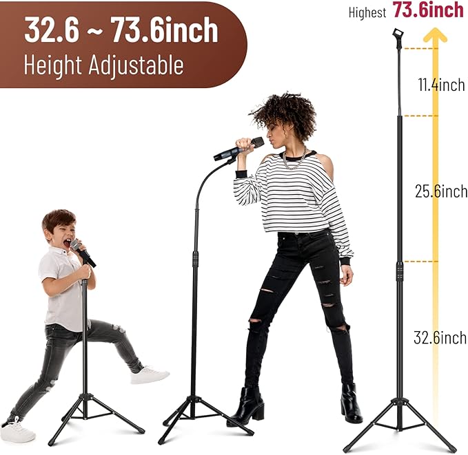 CAHAYA Dual-use Tripod Microphone Stand - Image 7