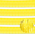 4 Pack 10 Ft Macaron Yellow Foil Fringe Garland Metallic Streamers Tinsel by LANTIANCHEN