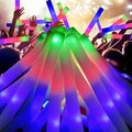 EXCECAR 70PCS Foam Glow Sticks, LED Light Up Foam Sticks by EXCECARUS