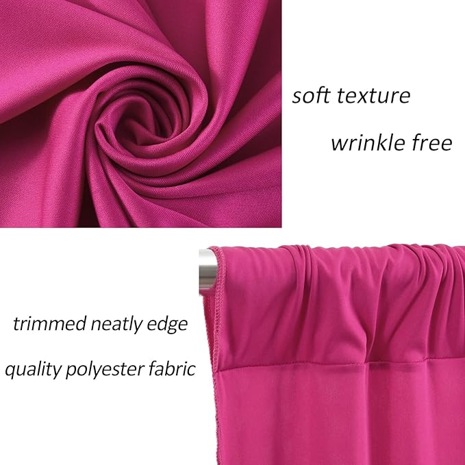AK TRADING CO. 10 feet Wide x 12 feet Long IFR Polyester Backdrop Drapes - Image 6